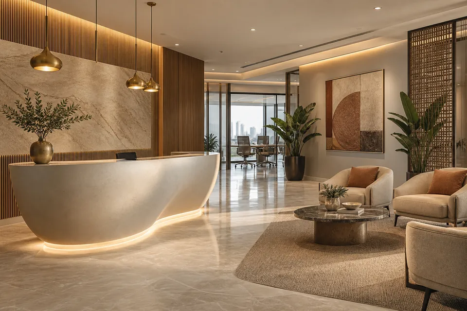 Reception & waiting areas interior design concept