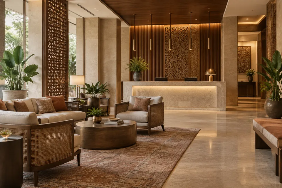 Lobbies & reception interior design concept