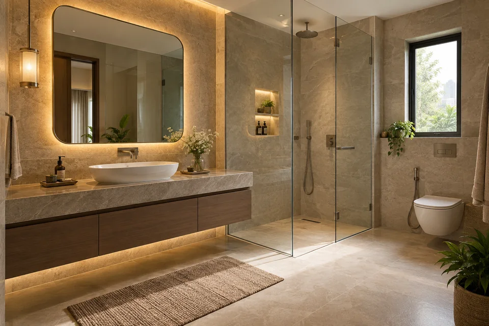 Bathrooms interior design concept